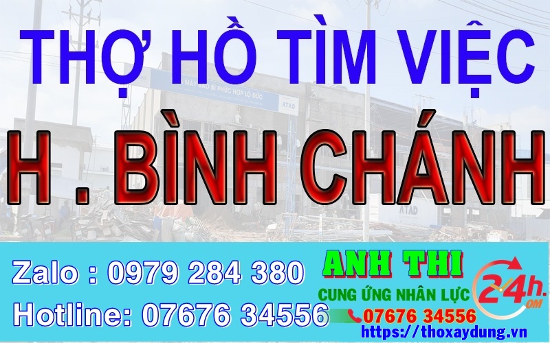 Thợ hồ Huyện Bình Chánh, TP HCM