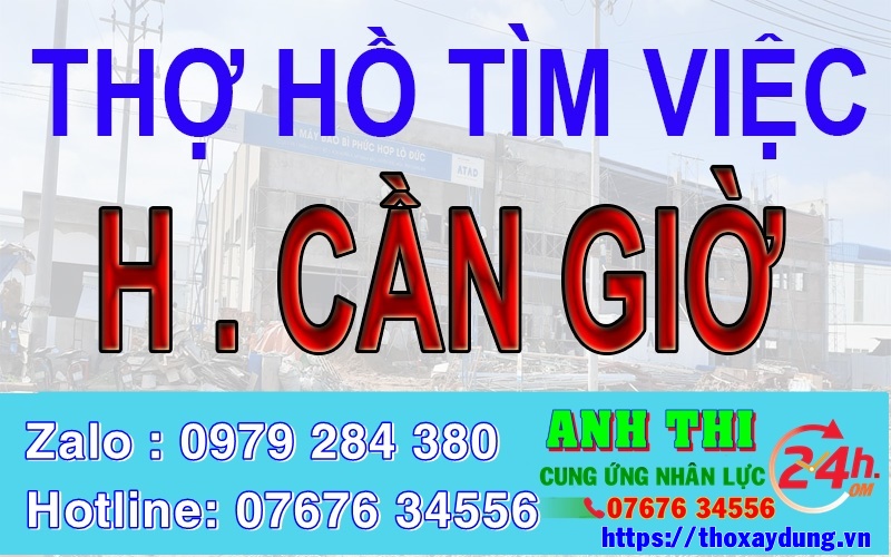 Thợ hồ Huyện Cần Giờ, TP HCM