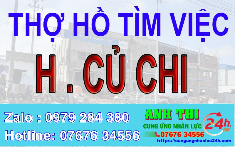 Thợ hồ Huyện Củ Chi, TP HCM