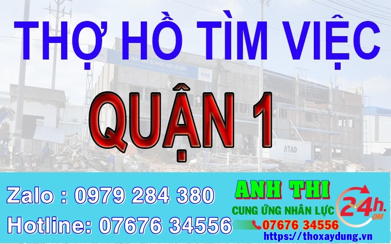 Thợ hồ Quận 1 Thành Phố Hồ Chí Minh