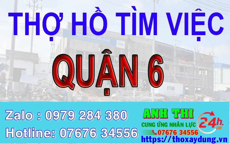 Thợ hồ Quận 6, TP HCM