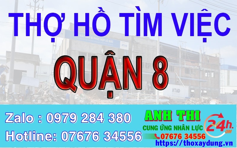 Thợ hồ Quận 8, TP HCM