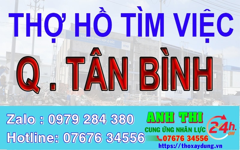 Thợ hồ Quận Tân BÌnh