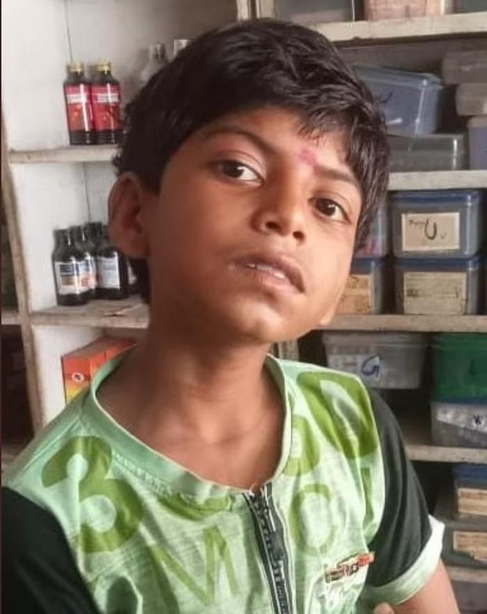 Hình ảnh cậu bé Rahul 10 tuổi.
