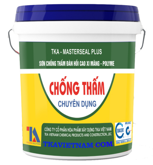 TKA Master seal Plus 18kg (sơn chống thấm 2 thành phần gốc xi măng và polyme cải tiến siêu đàn hồi)